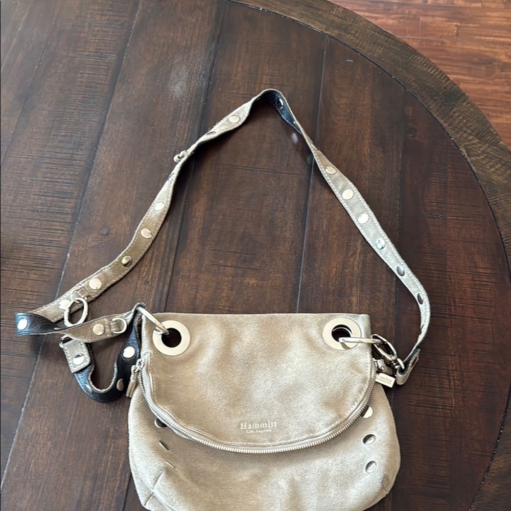 Hammitt Beige Leather Crossbody Bag